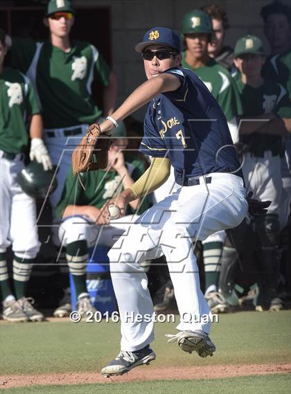 Thumbnail 2 in Notre Dame (SO) vs. Damien (Boras Classic - South) photogallery.