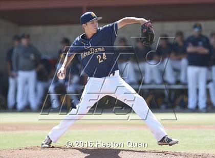Thumbnail 1 in Notre Dame (SO) vs. Damien (Boras Classic - South) photogallery.