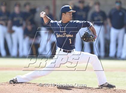 Thumbnail 3 in Notre Dame (SO) vs. Damien (Boras Classic - South) photogallery.