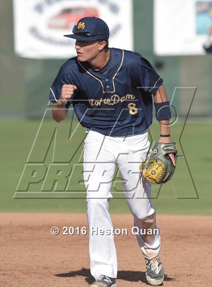 Thumbnail 1 in Notre Dame (SO) vs. Damien (Boras Classic - South) photogallery.