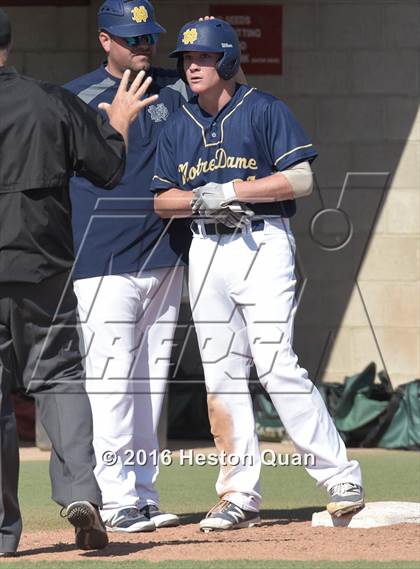 Thumbnail 3 in Notre Dame (SO) vs. Damien (Boras Classic - South) photogallery.