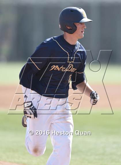 Thumbnail 3 in Notre Dame (SO) vs. Damien (Boras Classic - South) photogallery.