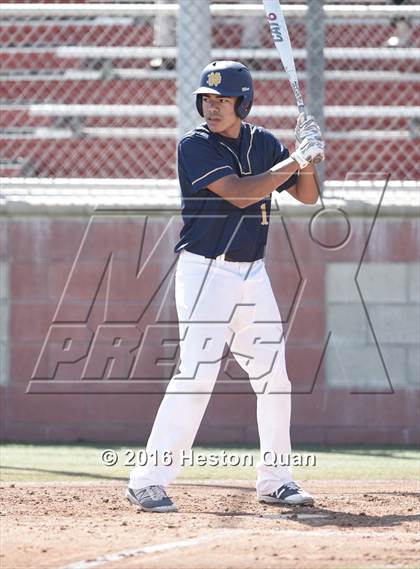 Thumbnail 1 in Notre Dame (SO) vs. Damien (Boras Classic - South) photogallery.