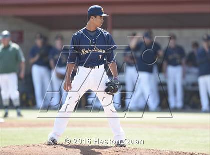 Thumbnail 3 in Notre Dame (SO) vs. Damien (Boras Classic - South) photogallery.