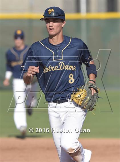 Thumbnail 1 in Notre Dame (SO) vs. Damien (Boras Classic - South) photogallery.