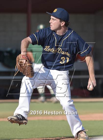 Thumbnail 1 in Notre Dame (SO) vs. Damien (Boras Classic - South) photogallery.