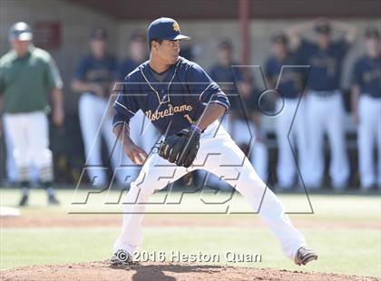 Thumbnail 1 in Notre Dame (SO) vs. Damien (Boras Classic - South) photogallery.