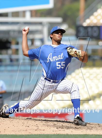 Thumbnail 2 in Bishop Amat vs. Palm Desert (CIF-SS D3 Final) photogallery.
