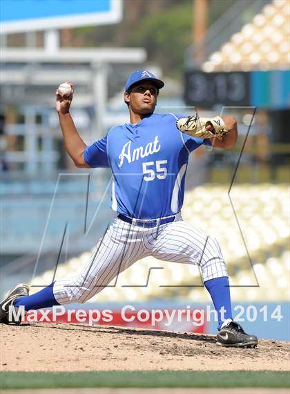 Thumbnail 3 in Bishop Amat vs. Palm Desert (CIF-SS D3 Final) photogallery.