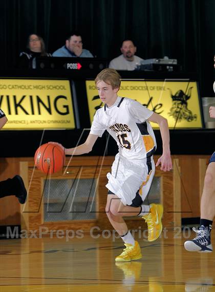 Thumbnail 1 in Clarion-Limestone vs Venango Catholic photogallery.