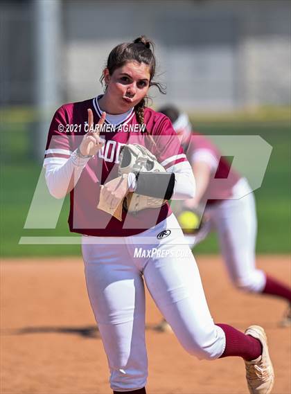 Thumbnail 1 in Cypress Woods vs Temple (NFCA Texas High School Leadoff Classic Tournament) photogallery.