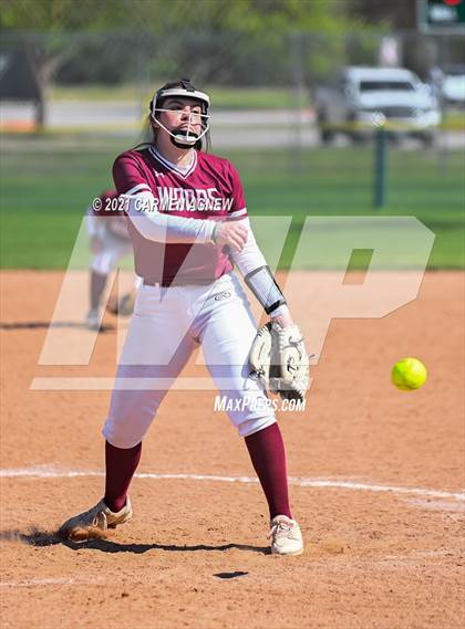 Thumbnail 3 in Cypress Woods vs Temple (NFCA Texas High School Leadoff Classic Tournament) photogallery.