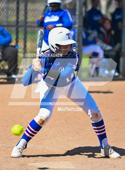 Thumbnail 3 in Cypress Woods vs Temple (NFCA Texas High School Leadoff Classic Tournament) photogallery.