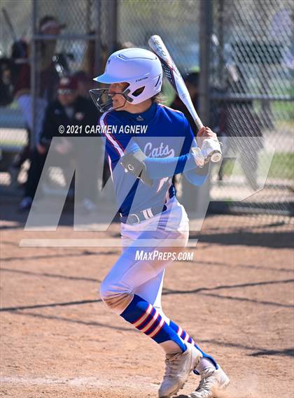 Thumbnail 3 in Cypress Woods vs Temple (NFCA Texas High School Leadoff Classic Tournament) photogallery.