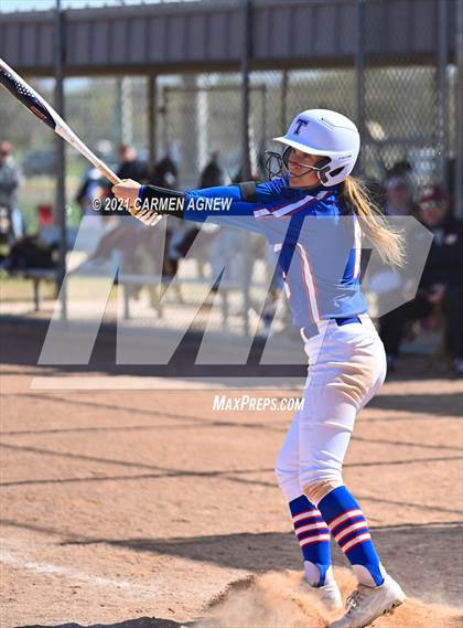 Thumbnail 2 in Cypress Woods vs Temple (NFCA Texas High School Leadoff Classic Tournament) photogallery.