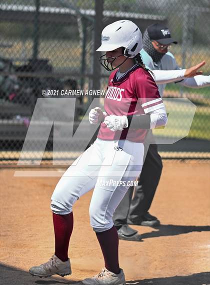 Thumbnail 2 in Cypress Woods vs Temple (NFCA Texas High School Leadoff Classic Tournament) photogallery.