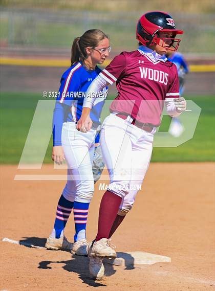 Thumbnail 3 in Cypress Woods vs Temple (NFCA Texas High School Leadoff Classic Tournament) photogallery.