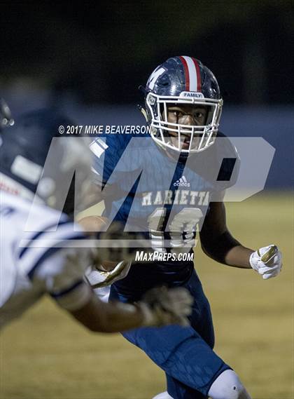 Thumbnail 3 in Marietta High School vs. North Paulding High School @ Marietta photogallery.