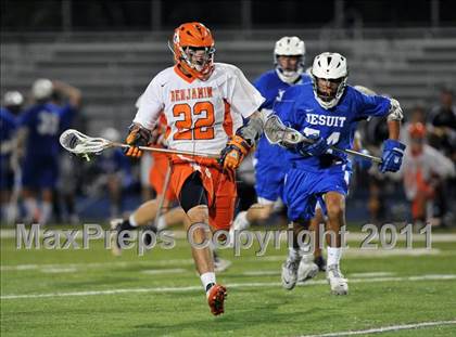 Thumbnail 1 in Jesuit vs. Benjamin (State Playoffs) photogallery.