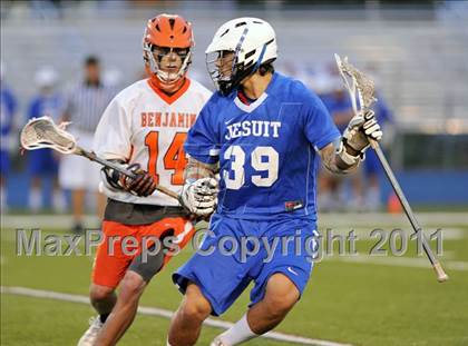 Thumbnail 2 in Jesuit vs. Benjamin (State Playoffs) photogallery.