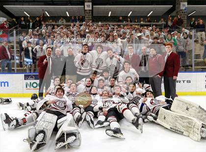 Thumbnail 2 in Fordham Prep vs St. Joseph's Collegiate Institute (CHSHL  Final) photogallery.