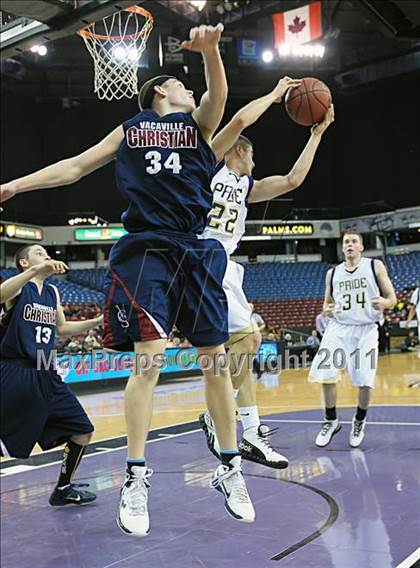 Thumbnail 3 in Vacaville Christian vs. Bradshaw Christian (CIF SJS D5 Final) photogallery.