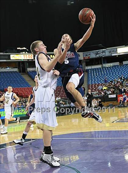 Thumbnail 2 in Vacaville Christian vs. Bradshaw Christian (CIF SJS D5 Final) photogallery.
