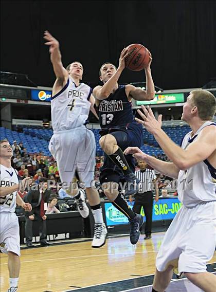 Thumbnail 2 in Vacaville Christian vs. Bradshaw Christian (CIF SJS D5 Final) photogallery.