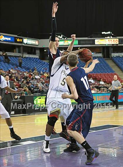 Thumbnail 3 in Vacaville Christian vs. Bradshaw Christian (CIF SJS D5 Final) photogallery.