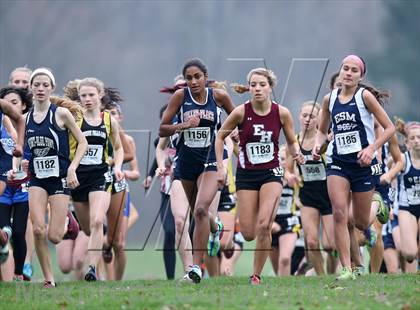 Thumbnail 1 in NYSPHSAA Cross Country Championships (Girls Class B) photogallery.