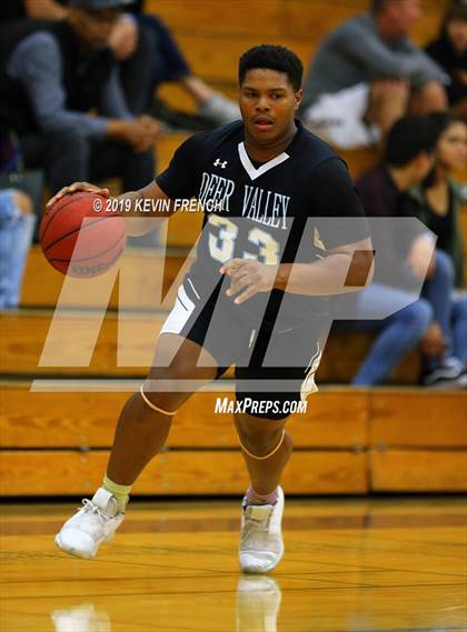 Thumbnail 2 in  Glendale Prep Academy vs Deer Valley (Sunnyslope Hoopsgiving Basketball Tournament) photogallery.