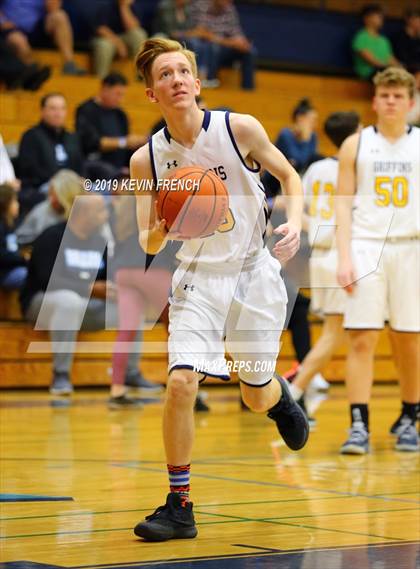 Thumbnail 2 in  Glendale Prep Academy vs Deer Valley (Sunnyslope Hoopsgiving Basketball Tournament) photogallery.