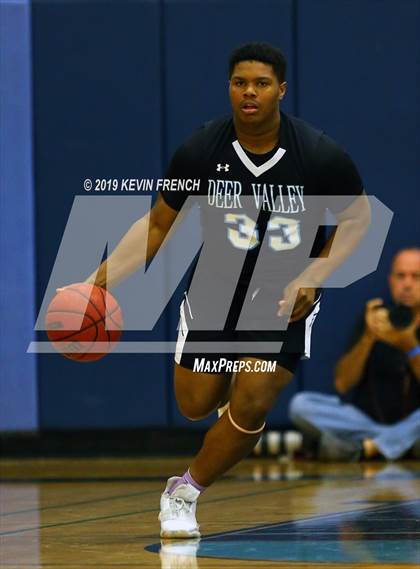 Thumbnail 3 in  Glendale Prep Academy vs Deer Valley (Sunnyslope Hoopsgiving Basketball Tournament) photogallery.