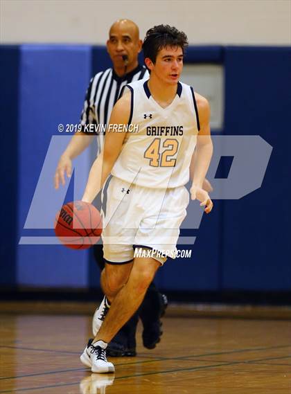 Thumbnail 2 in  Glendale Prep Academy vs Deer Valley (Sunnyslope Hoopsgiving Basketball Tournament) photogallery.