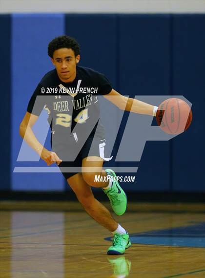 Thumbnail 2 in  Glendale Prep Academy vs Deer Valley (Sunnyslope Hoopsgiving Basketball Tournament) photogallery.