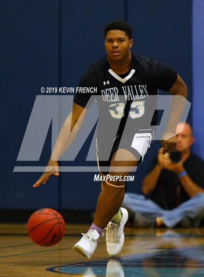 Thumbnail 2 in  Glendale Prep Academy vs Deer Valley (Sunnyslope Hoopsgiving Basketball Tournament) photogallery.
