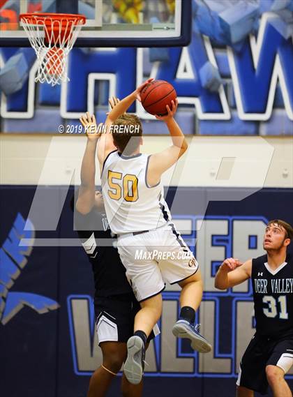 Thumbnail 3 in  Glendale Prep Academy vs Deer Valley (Sunnyslope Hoopsgiving Basketball Tournament) photogallery.