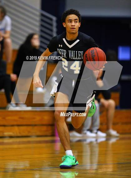 Thumbnail 3 in  Glendale Prep Academy vs Deer Valley (Sunnyslope Hoopsgiving Basketball Tournament) photogallery.