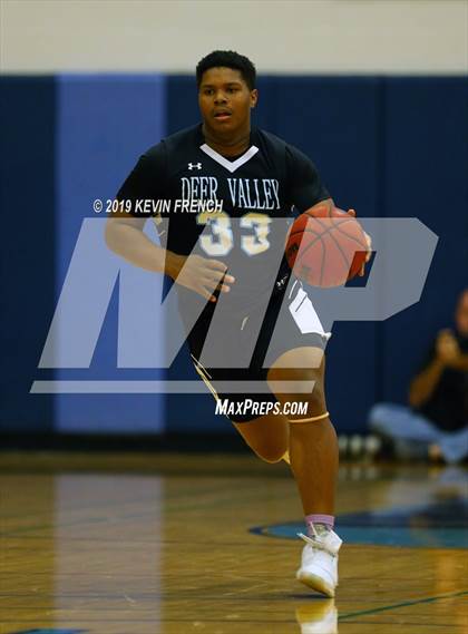 Thumbnail 3 in  Glendale Prep Academy vs Deer Valley (Sunnyslope Hoopsgiving Basketball Tournament) photogallery.