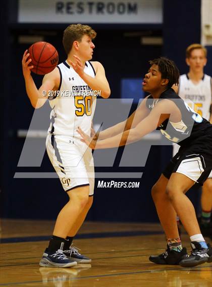 Thumbnail 3 in  Glendale Prep Academy vs Deer Valley (Sunnyslope Hoopsgiving Basketball Tournament) photogallery.