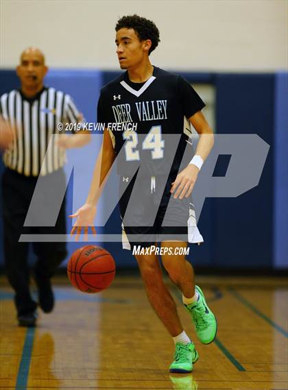 Thumbnail 1 in  Glendale Prep Academy vs Deer Valley (Sunnyslope Hoopsgiving Basketball Tournament) photogallery.
