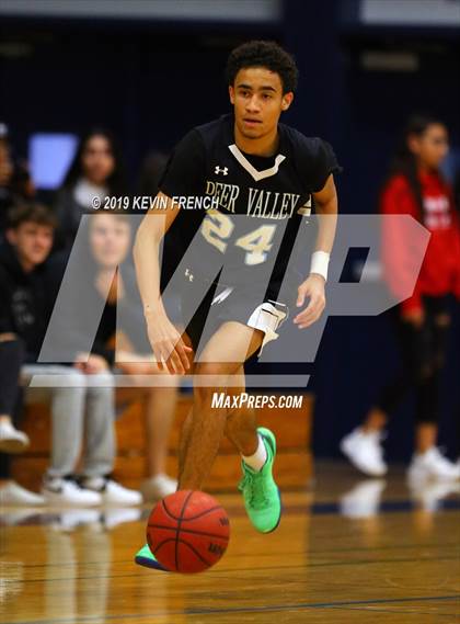 Thumbnail 2 in  Glendale Prep Academy vs Deer Valley (Sunnyslope Hoopsgiving Basketball Tournament) photogallery.