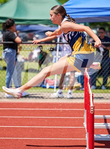 Thumbnail 2 in Lake Houston Conquerors Invitational (100M Hurdles) photogallery.