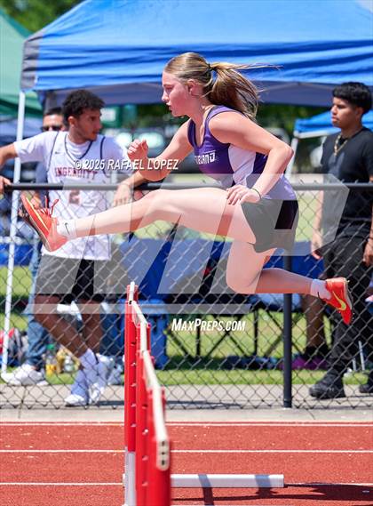 Thumbnail 2 in Lake Houston Conquerors Invitational (100M Hurdles) photogallery.
