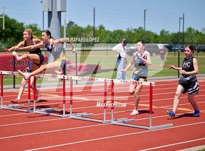 Thumbnail 3 in Lake Houston Conquerors Invitational (100M Hurdles) photogallery.