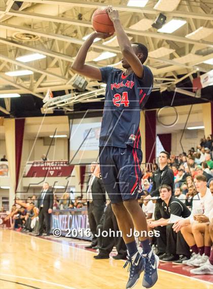 Thumbnail 1 in Findlay Prep vs. St. Benedict's Prep (Spalding Hoophall Classic) photogallery.