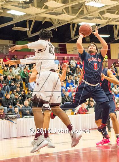 Thumbnail 3 in Findlay Prep vs. St. Benedict's Prep (Spalding Hoophall Classic) photogallery.