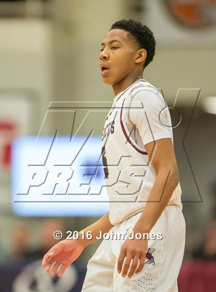 Thumbnail 1 in Findlay Prep vs. St. Benedict's Prep (Spalding Hoophall Classic) photogallery.