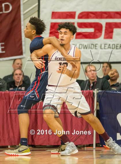 Thumbnail 2 in Findlay Prep vs. St. Benedict's Prep (Spalding Hoophall Classic) photogallery.