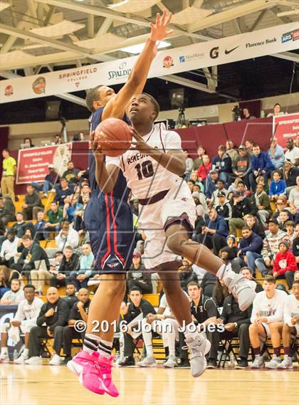 Thumbnail 2 in Findlay Prep vs. St. Benedict's Prep (Spalding Hoophall Classic) photogallery.